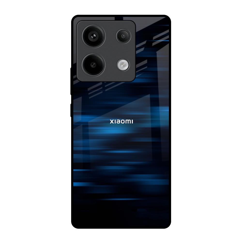 Blue Rough Abstract Redmi Note 13 Pro 5G Glass Back Cover Online