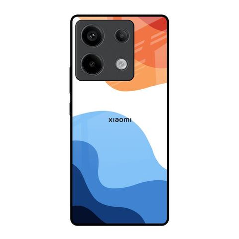 Wavy Color Pattern Redmi Note 13 Pro 5G Glass Back Cover Online