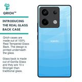 Wavy Blue Pattern Glass Case for Redmi Note 13 Pro 5G
