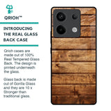 Wooden Planks Glass Case for Redmi Note 13 Pro 5G