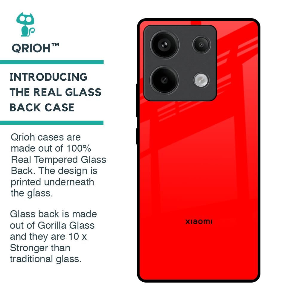 Blood Red Glass Case for Redmi Note 13 Pro 5G