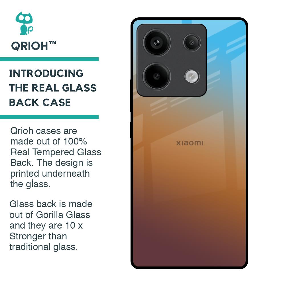 Rich Brown Glass Case for Redmi Note 13 Pro 5G