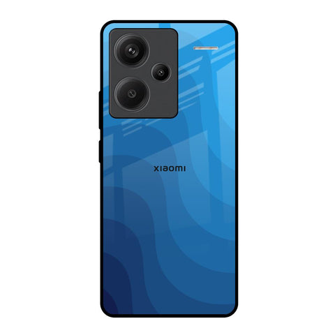 Blue Wave Abstract Redmi Note 13 Pro Plus 5G Glass Back Cover Online