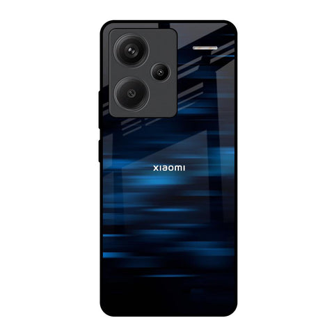 Blue Rough Abstract Redmi Note 13 Pro Plus 5G Glass Back Cover Online