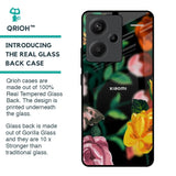 Flowers & Butterfly Glass Case for Redmi Note 13 Pro Plus 5G