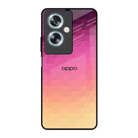 Geometric Pink Diamond Oppo A79 5G Glass Back Cover Online