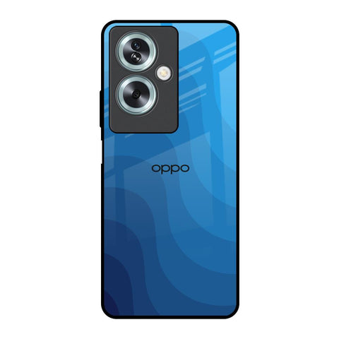 Blue Wave Abstract Oppo A79 5G Glass Back Cover Online