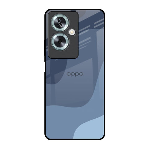 Navy Blue Ombre Oppo A79 5G Glass Back Cover Online