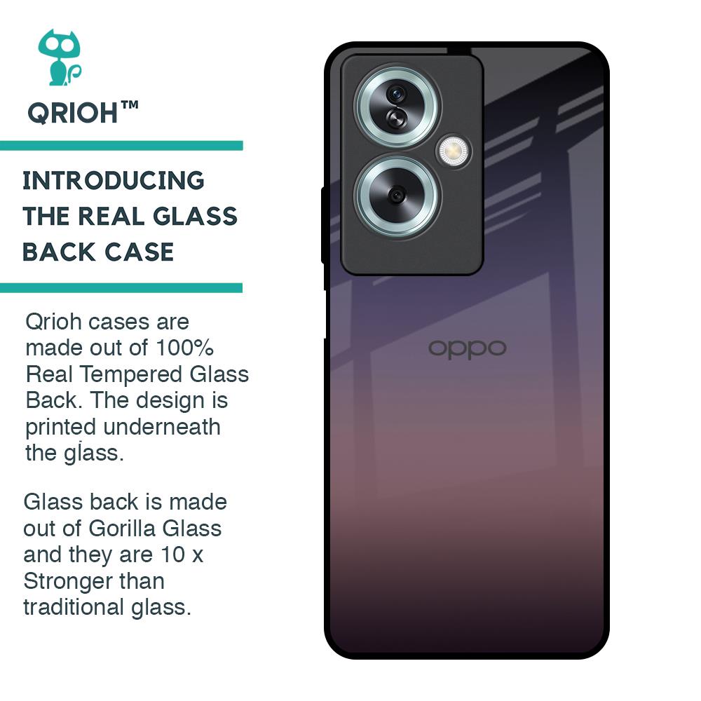 Grey Ombre Glass Case for Oppo A79 5G