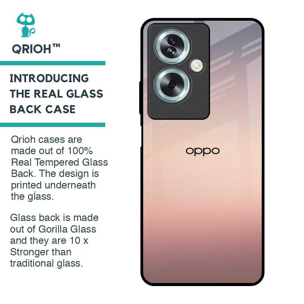 Golden Mauve Glass Case for Oppo A79 5G