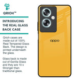Fluorescent Yellow Glass case for Oppo A79 5G
