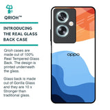 Wavy Color Pattern Glass Case for Oppo A79 5G