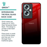 Maroon Faded Glass Case for Oppo A79 5G
