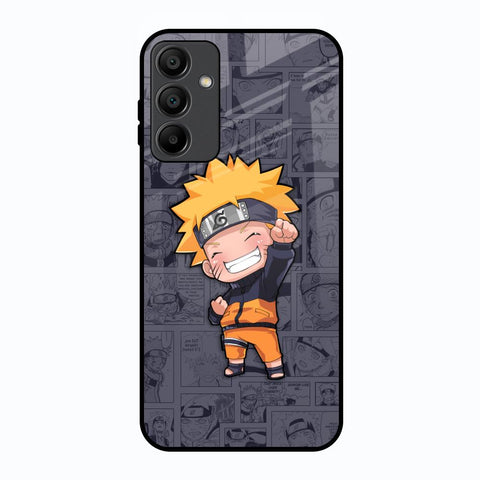 Orange Chubby Samsung Galaxy A15 5G Glass Back Cover Online