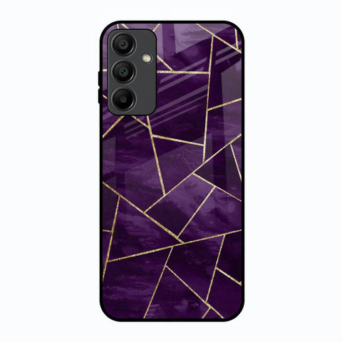 Geometric Purple Samsung Galaxy A15 5G Glass Back Cover Online