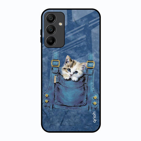 Kitty In Pocket Samsung Galaxy A15 5G Glass Back Cover Online