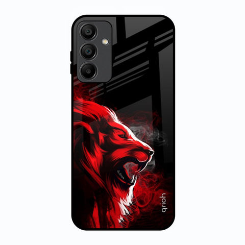 Red Angry Lion Samsung Galaxy A15 5G Glass Back Cover Online