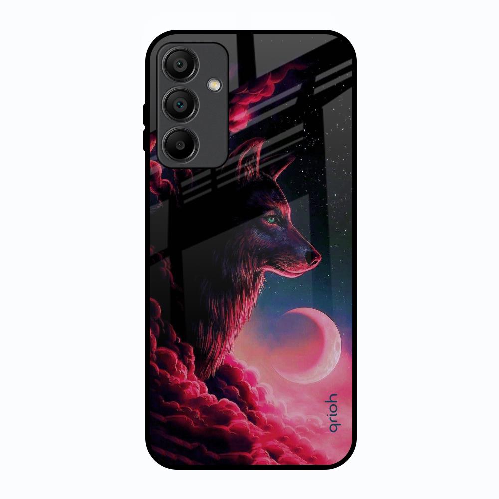 Moon Wolf Samsung Galaxy A15 5G Glass Back Cover Online