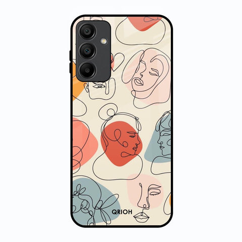 Abstract Faces Samsung Galaxy A15 5G Glass Back Cover Online