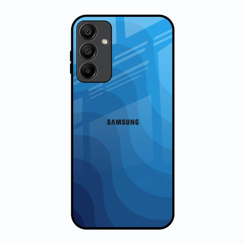 Blue Wave Abstract Samsung Galaxy A15 5G Glass Back Cover Online