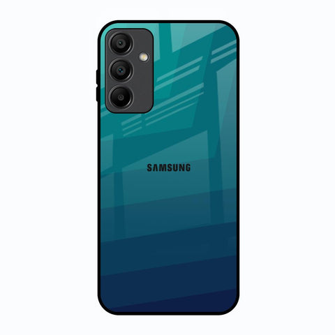 Green Triangle Pattern Samsung Galaxy A15 5G Glass Back Cover Online