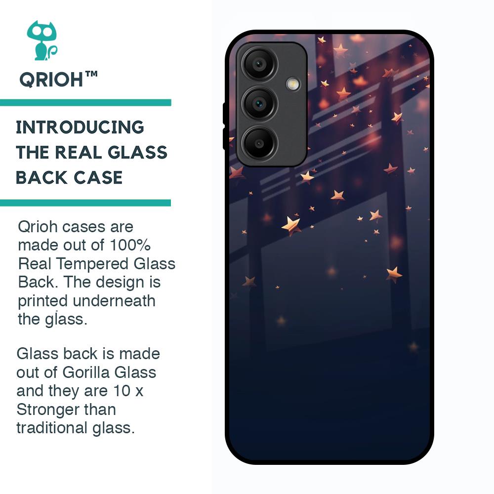 Falling Stars Glass Case For Samsung Galaxy A15 5G