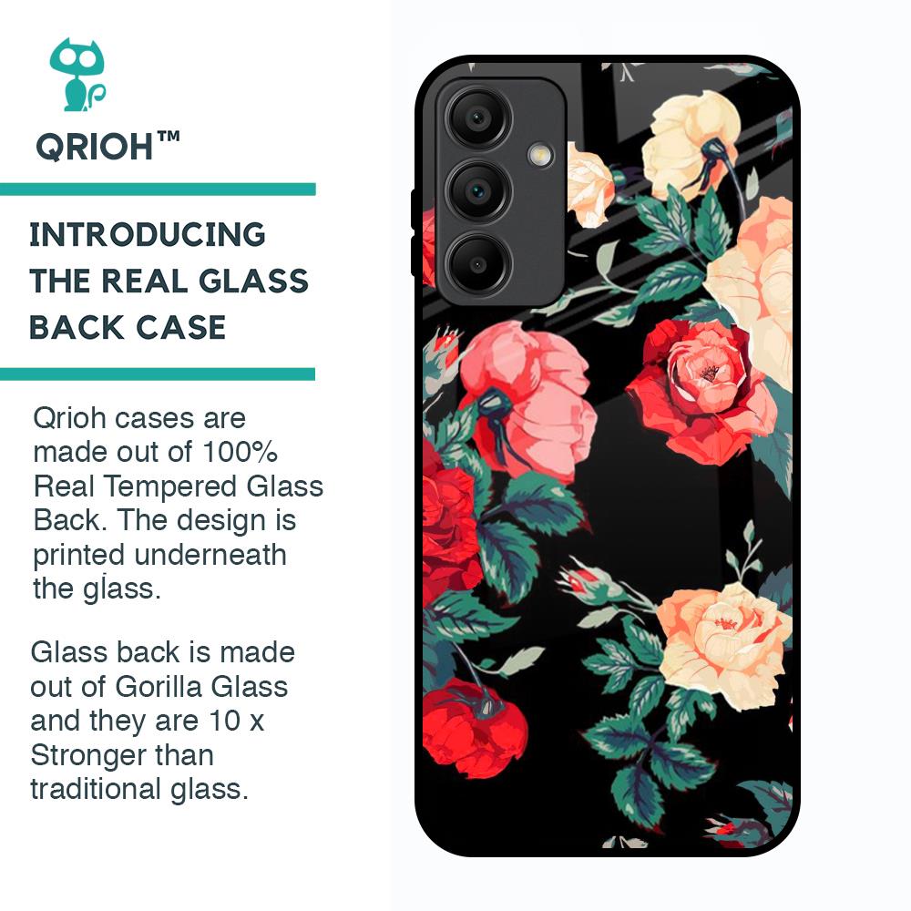 Floral Bunch Glass Case For Samsung Galaxy A15 5G