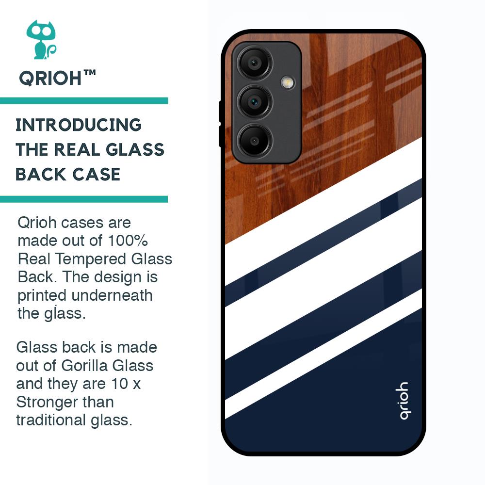 Bold Stripes Glass Case for Samsung Galaxy A15 5G
