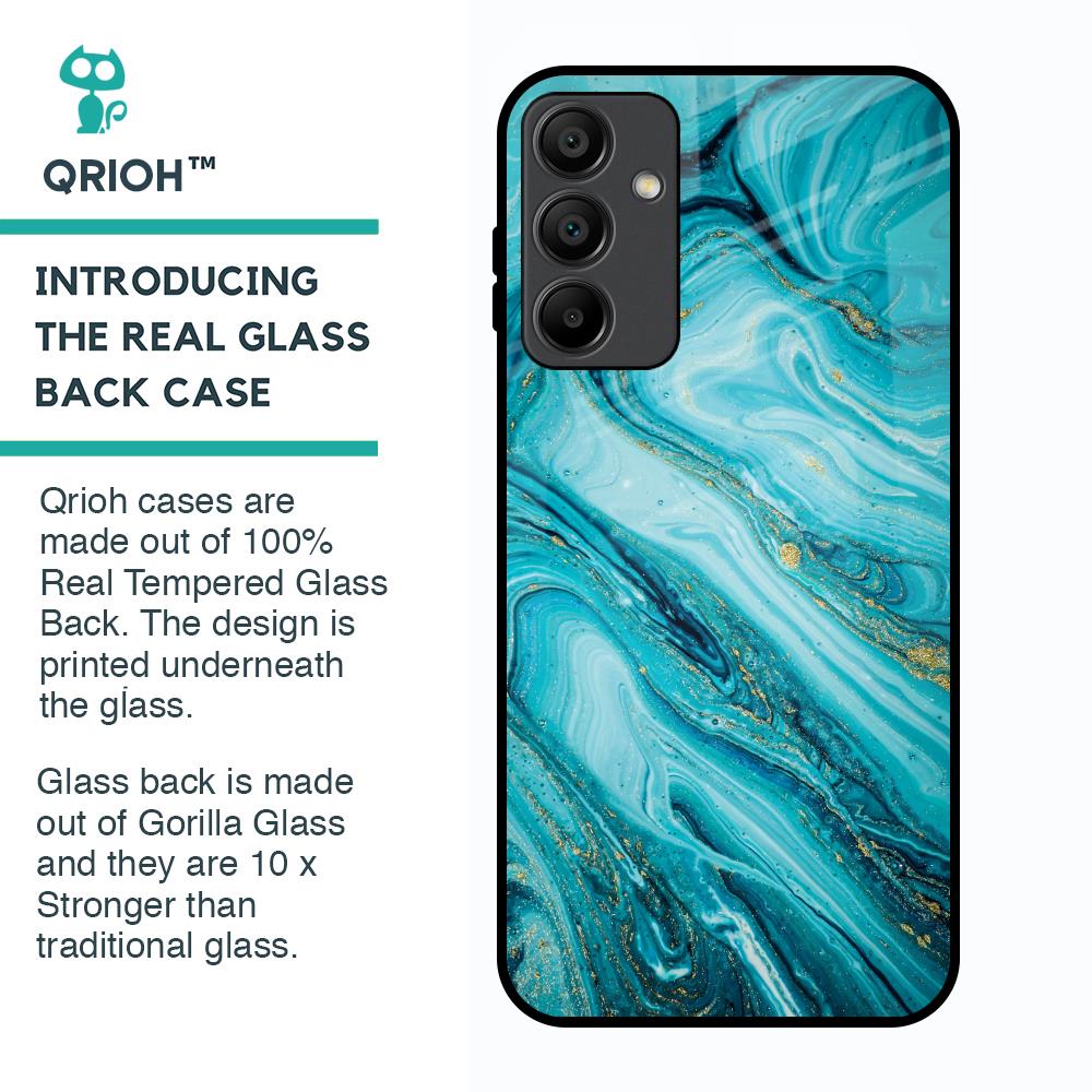 Ocean Marble Glass Case for Samsung Galaxy A15 5G