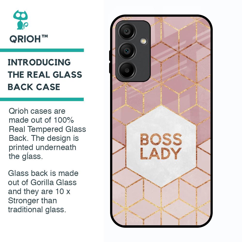 Boss Lady Glass Case for Samsung Galaxy A15 5G