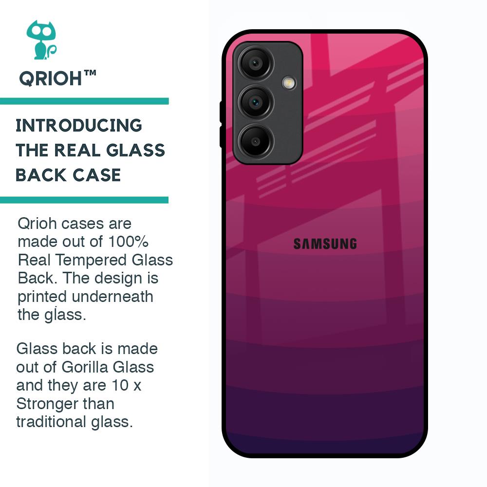 Wavy Pink Pattern Glass Case for Samsung Galaxy A15 5G