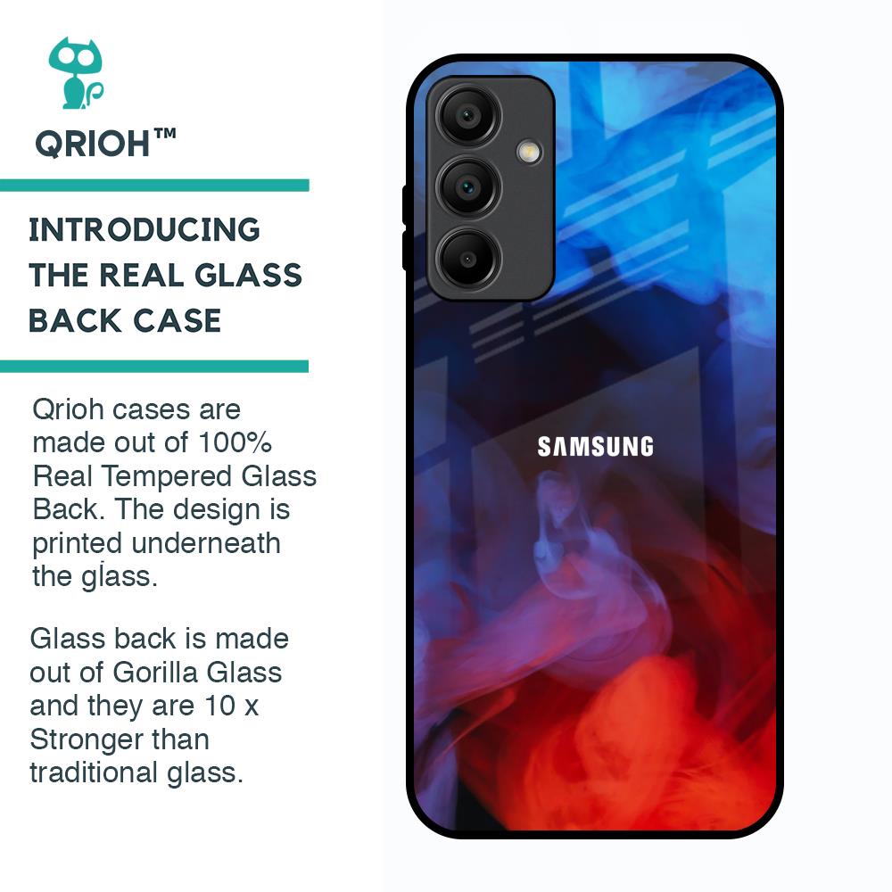 Dim Smoke Glass Case for Samsung Galaxy A15 5G