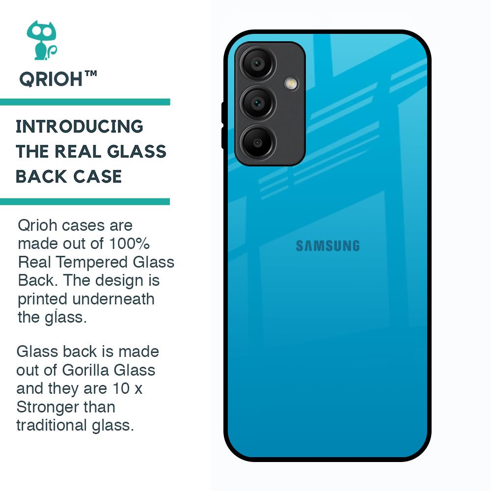 Blue Aqua Glass Case for Samsung Galaxy A15 5G