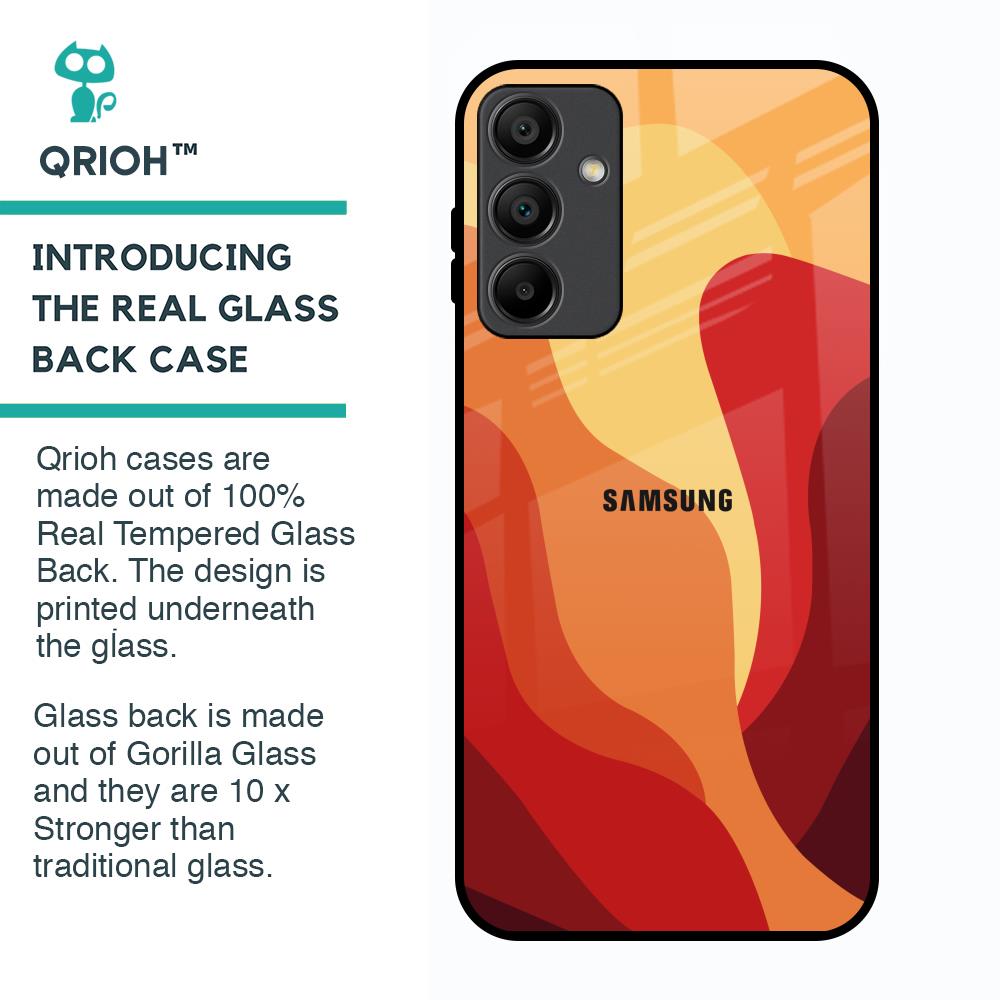 Magma Color Pattern Glass Case for Samsung Galaxy A15 5G