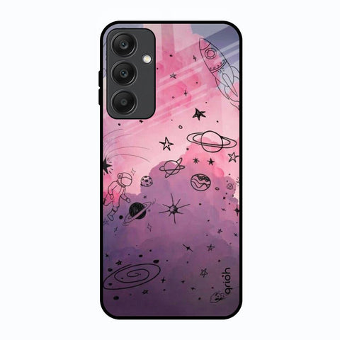 Space Doodles Samsung Galaxy A25 5G Glass Back Cover Online