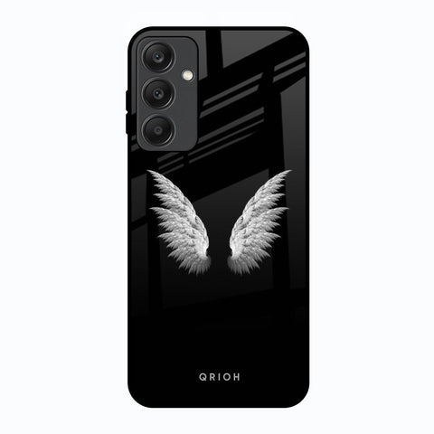 White Angel Wings Samsung Galaxy A25 5G Glass Back Cover Online