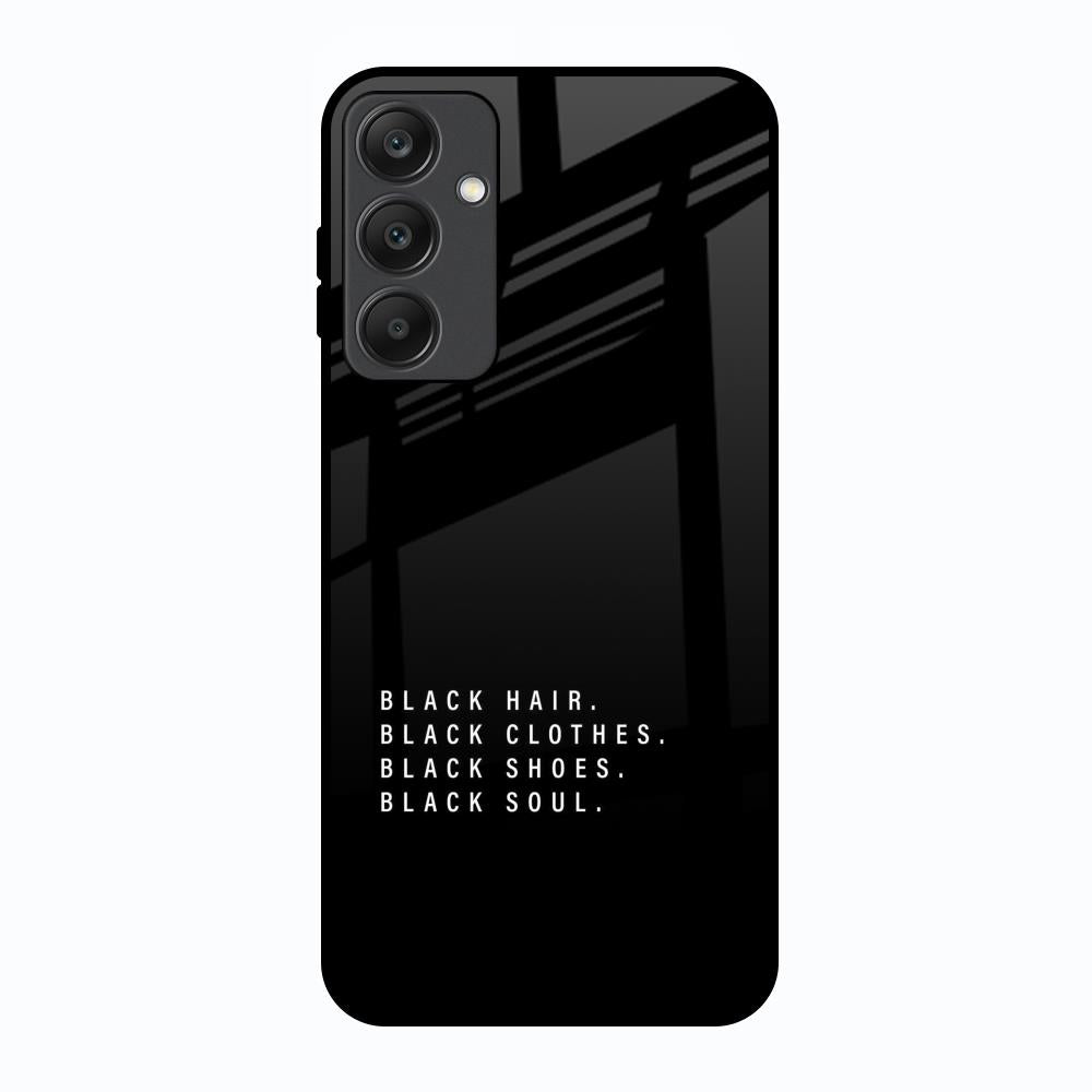 Black Soul Samsung Galaxy A25 5G Glass Back Cover Online