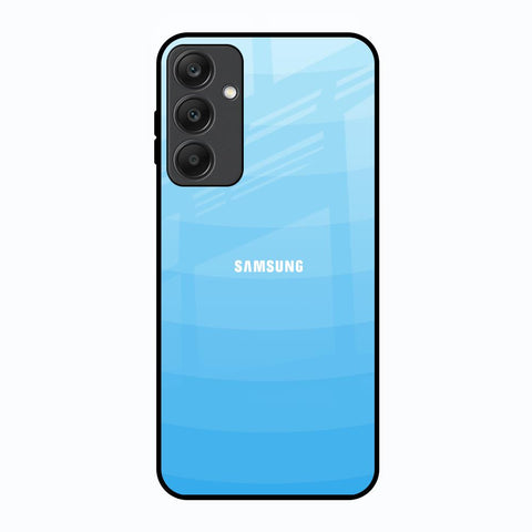 Wavy Blue Pattern Samsung Galaxy A25 5G Glass Back Cover Online