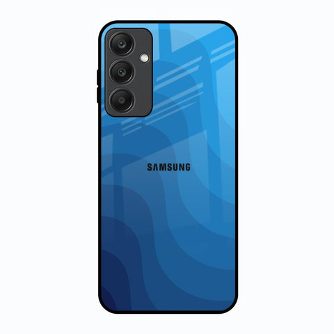 Blue Wave Abstract Samsung Galaxy A25 5G Glass Back Cover Online