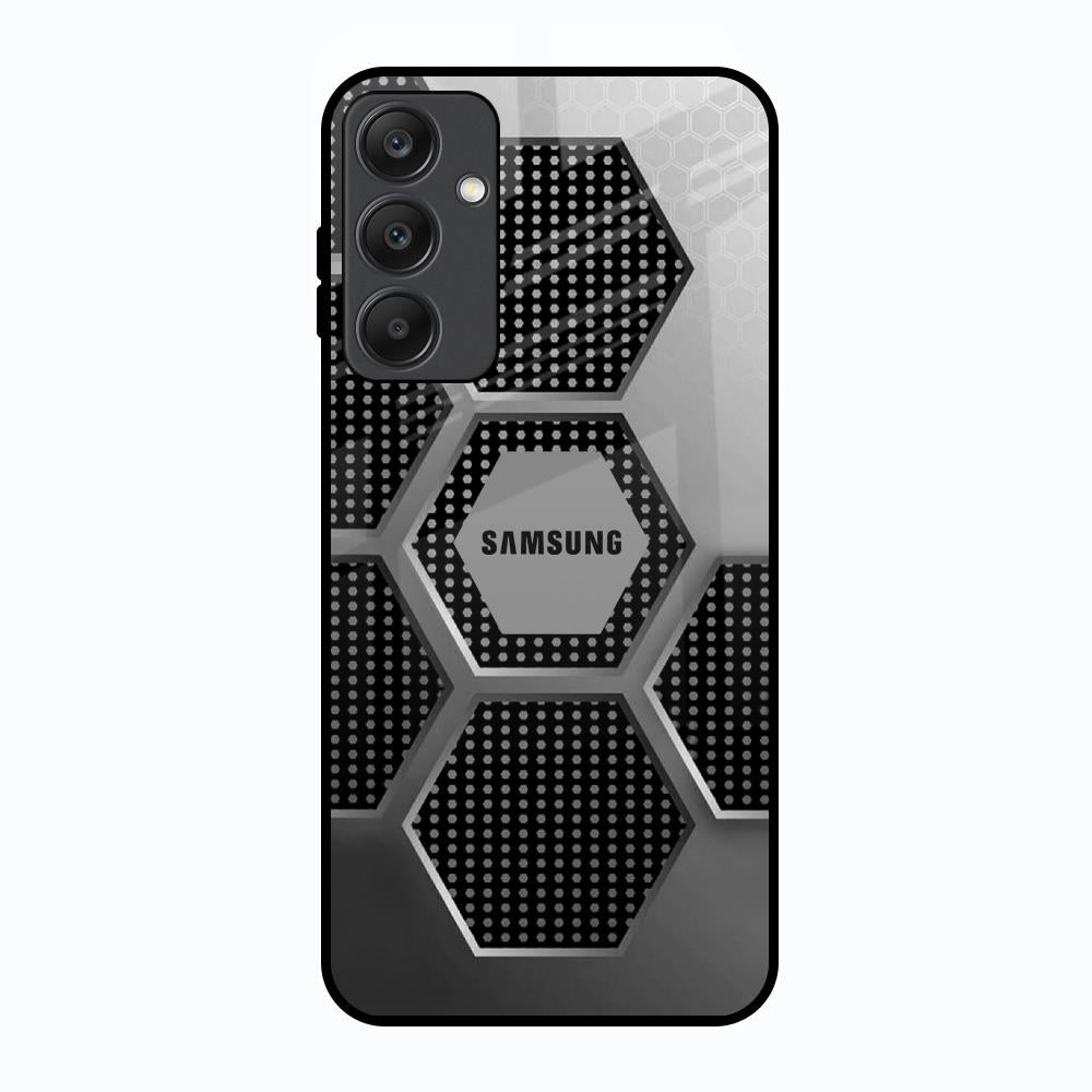 Hexagon Style Samsung Galaxy A25 5G Glass Back Cover Online