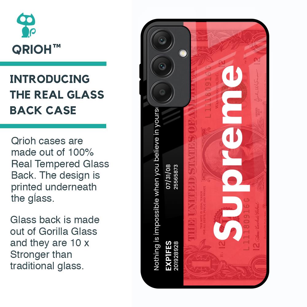 Supreme Ticket Glass Case for Samsung Galaxy A25 5G