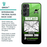 Zoro Wanted Glass Case for Samsung Galaxy A25 5G