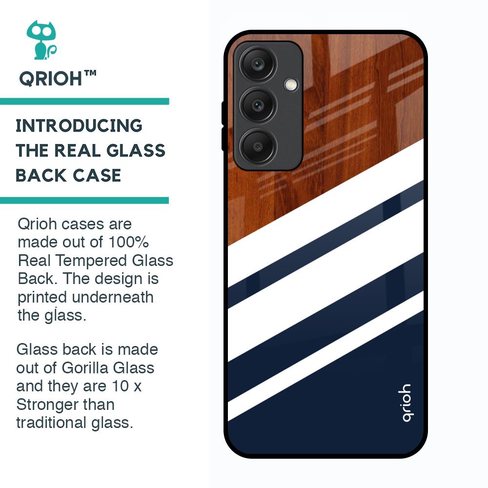 Bold Stripes Glass Case for Samsung Galaxy A25 5G