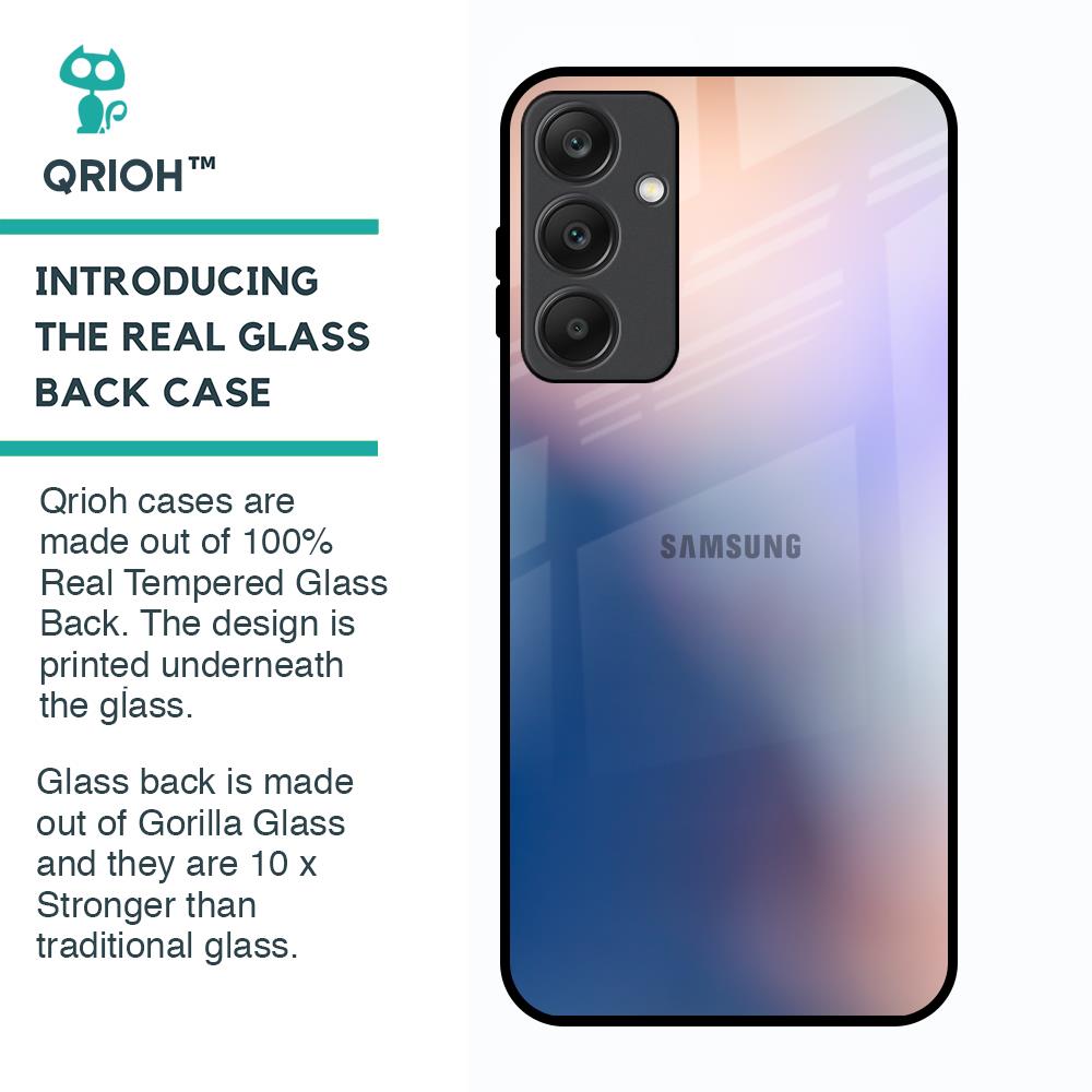 Blue Mauve Gradient Glass Case for Samsung Galaxy A25 5G