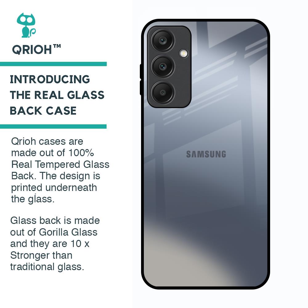 Space Grey Gradient Glass Case for Samsung Galaxy A25 5G