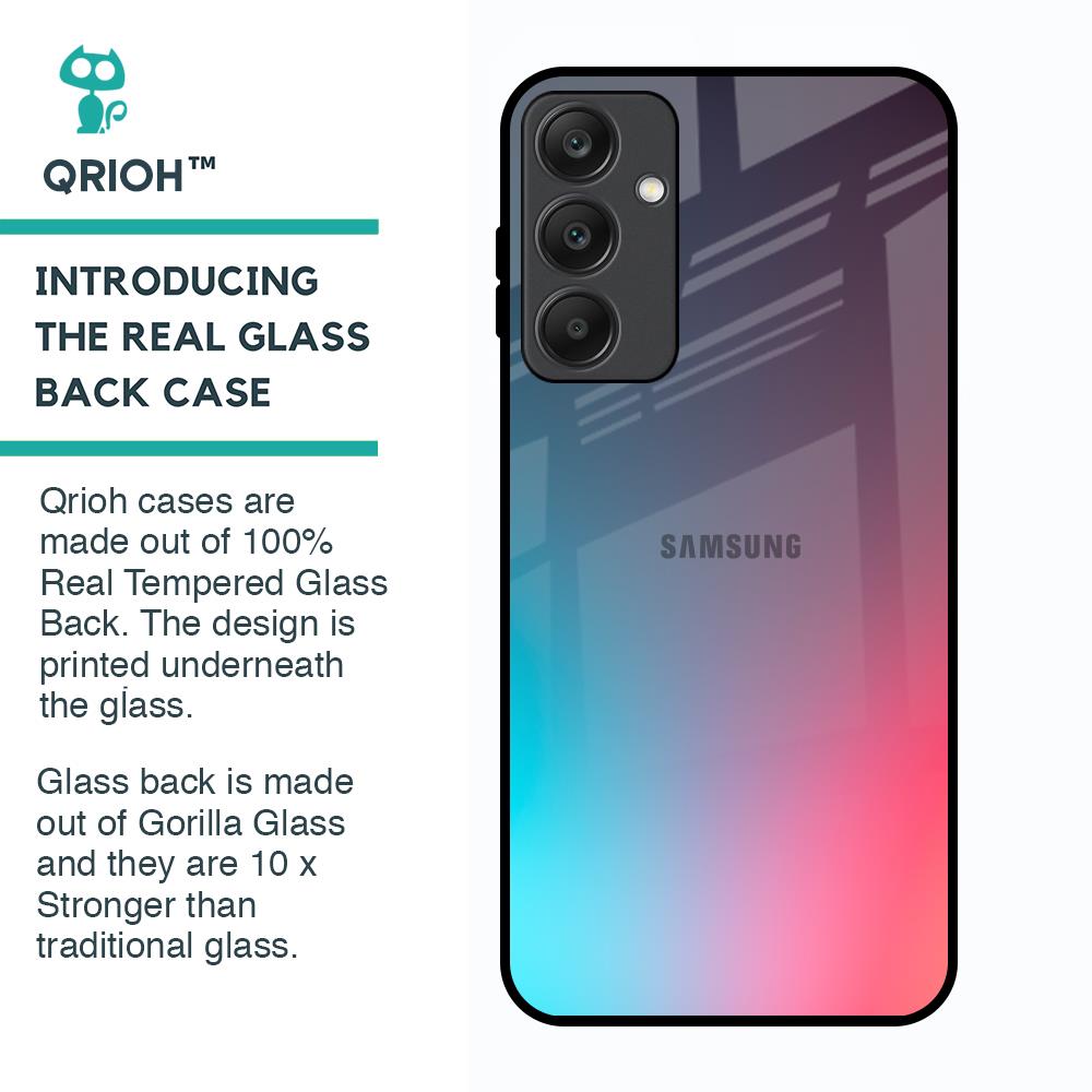 Rainbow Laser Glass Case for Samsung Galaxy A25 5G