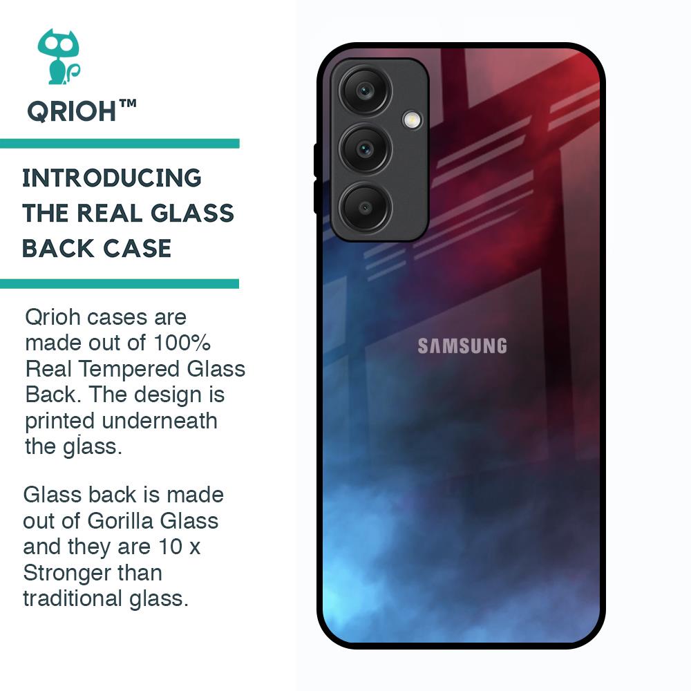 Smokey Watercolor Glass Case for Samsung Galaxy A25 5G