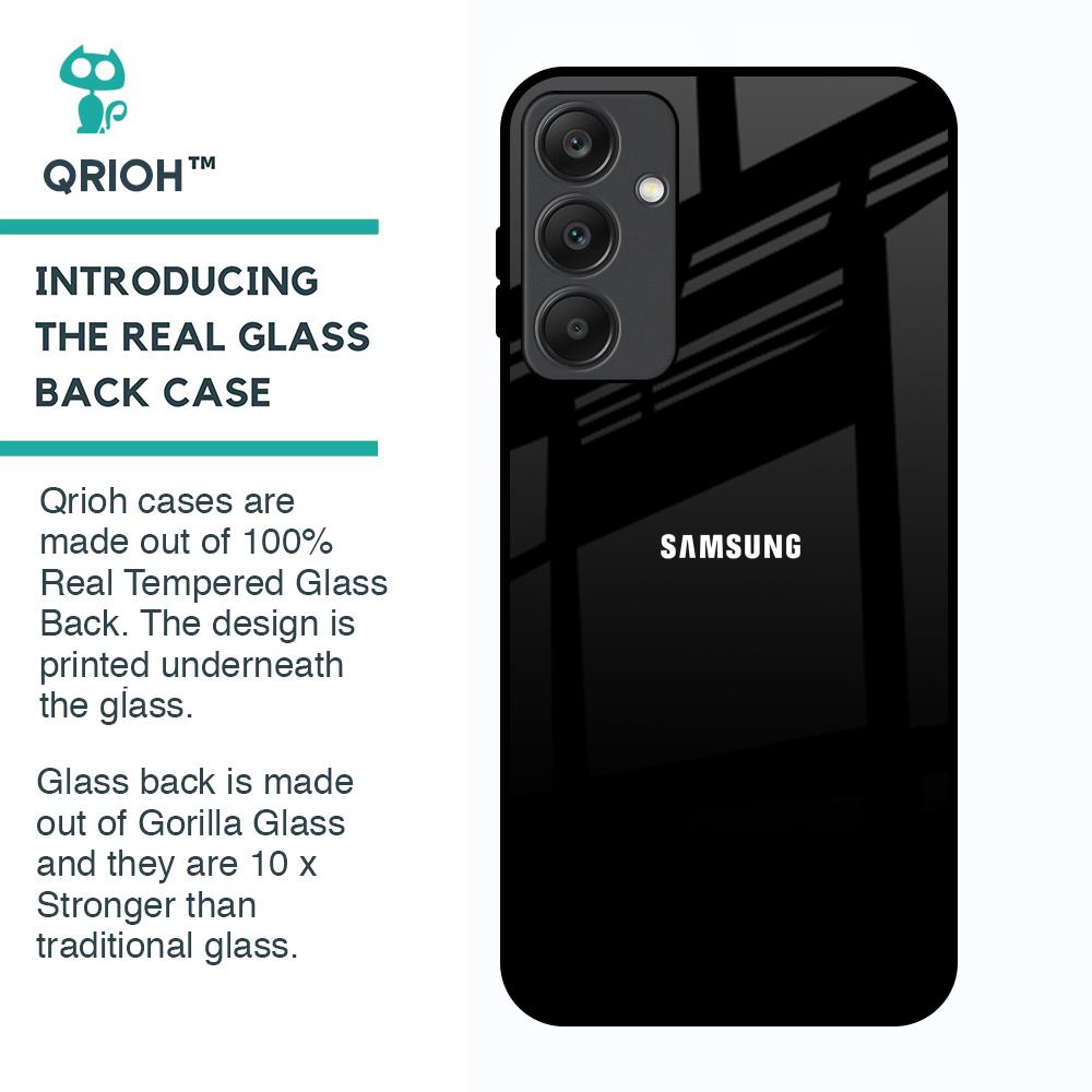 Jet Black Glass Case for Samsung Galaxy A25 5G