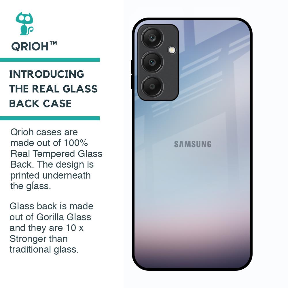 Light Sky Texture Glass Case for Samsung Galaxy A25 5G