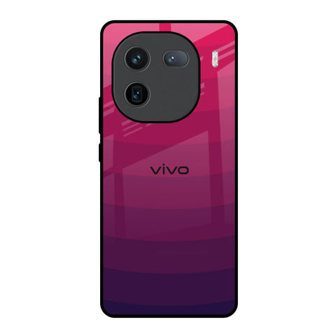 Wavy Pink Pattern IQOO 12 5G Glass Back Cover Online
